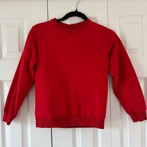 Kids Red Crewneck Sweatshirt